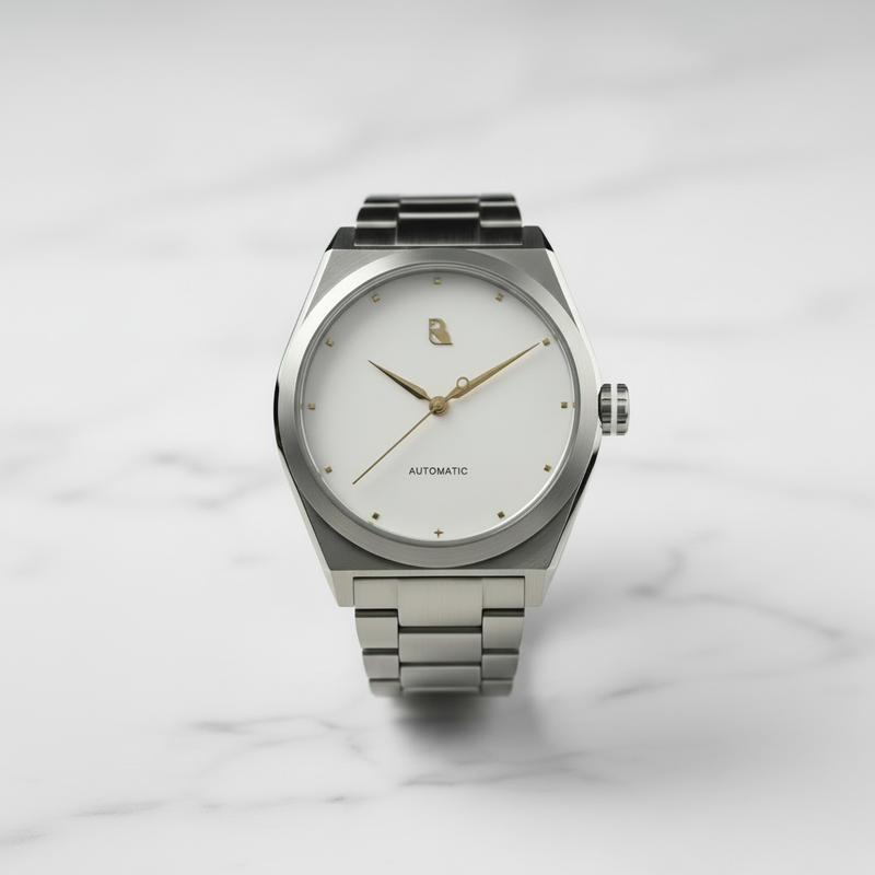 Rook Watch — White Dial Carousel 1:1